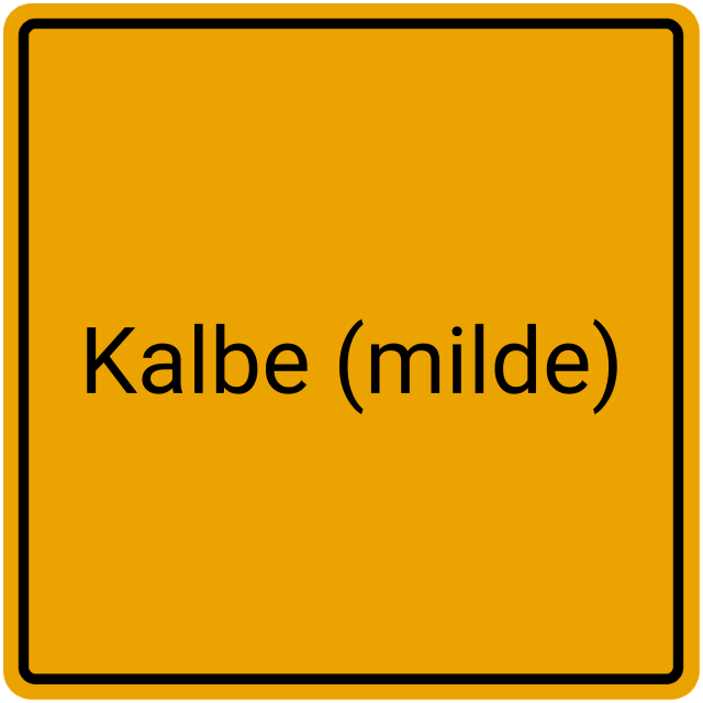 Meldebestätigung Kalbe (Milde)